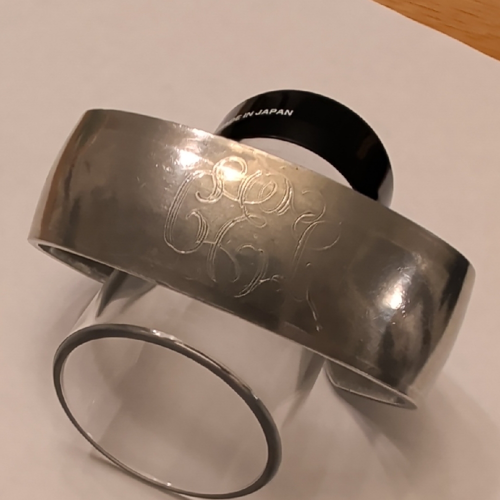 Vintage Silver Tone Pewter Bracelet